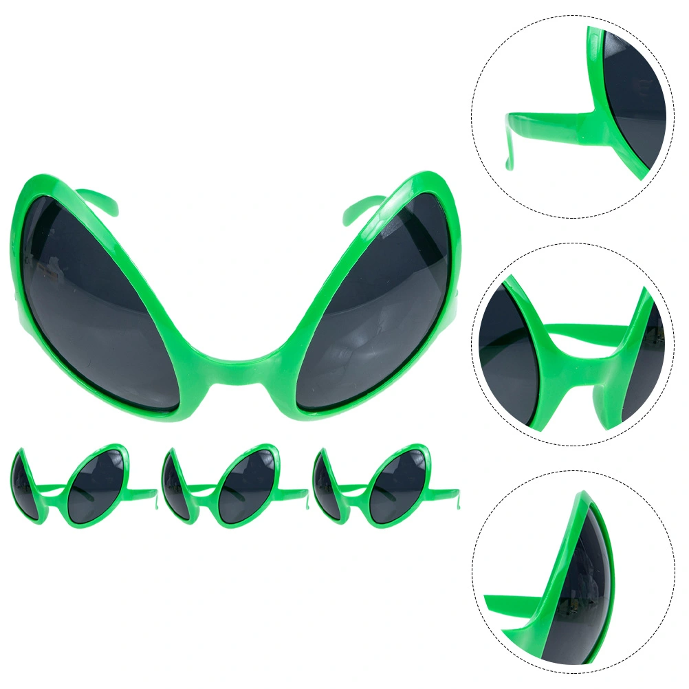 4Pcs Funny Alien Glasses Novelty Glasses Alien Party Photo Booth Props Favors Accessories