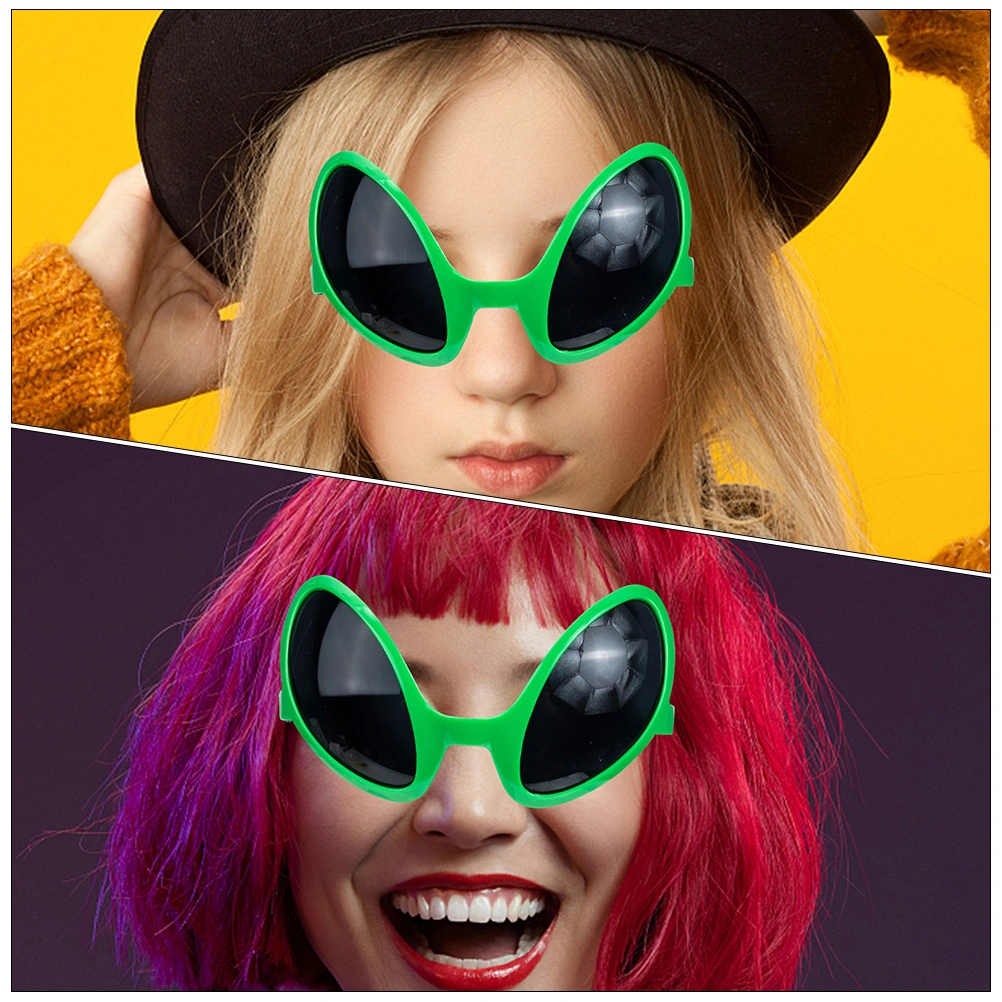 4Pcs Funny Alien Glasses Novelty Glasses Alien Party Photo Booth Props Favors Accessories