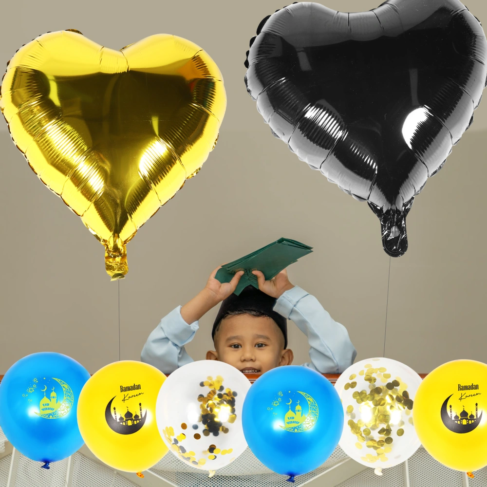 1 Set Ramadan Party Decorations Islam Latex Balloons Ramadan Kareem Decor Supplies