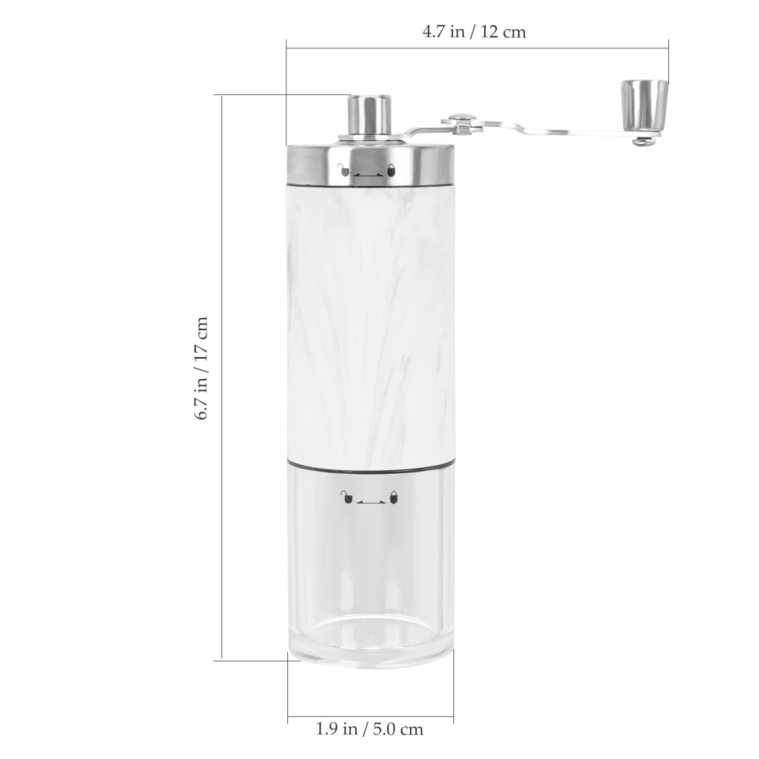 Manual Hand Coffee Grinder Portable Coffee Beans Grinder for Home Outdoor Camping