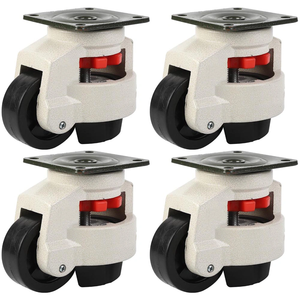 4pcs Multi-use Heavy Duty Casters Adjustable Universal Equipment Swivel Casters 60F