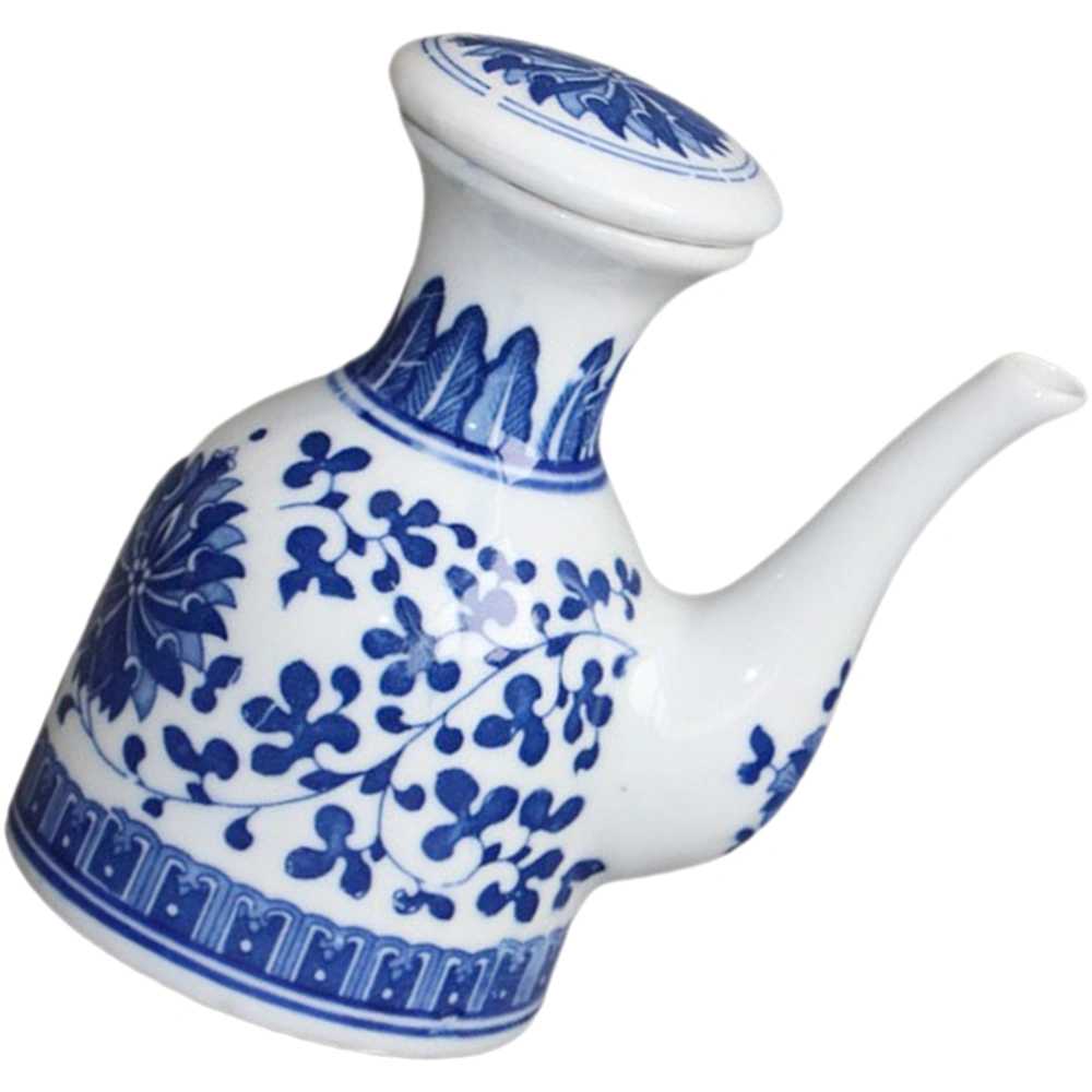 Ceramic Soy Sauce Dispenser Small Vinegar Jar Soy Sauce Bottle Decorative Seasoning Bottle