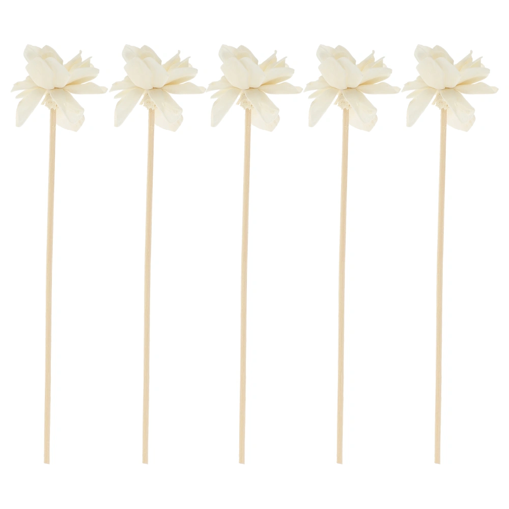 5pcs Fireless Aromatherapy Dahlia Sticks Fragrance Flower Diffusers Household Aroma Flowers