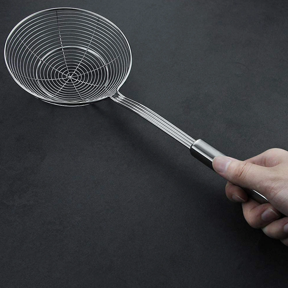 Food Strain Colander Hot Pot Strainer Spoon Stainless Steel Slotted Spoon Pasta Spoon