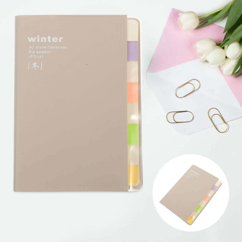 Decorative Notebook Notepad with Tabs Colored Tab Diary Notebook Diary Notepad for Students