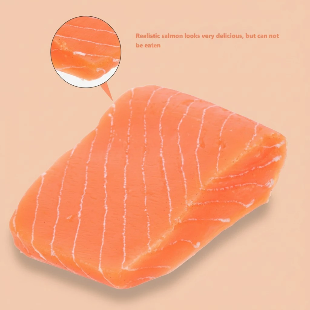 Artificial Salmon Fake Salmon Artificial Simulation Food Fake Salmon Meat Food