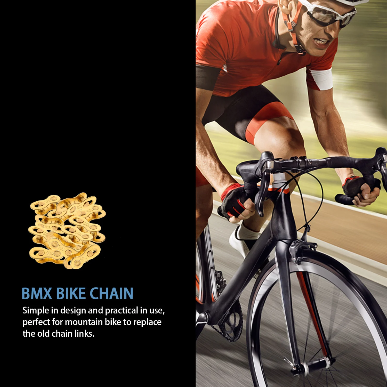 24Pcs Bike Chain Joints Steel Chain Connectors Mountain Bike Chain Joints Replacement Chain Joints