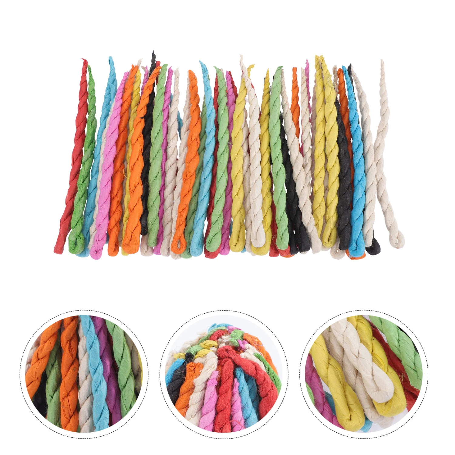 1 set of Handmade Rope Incense Traditional Rope Incense Therapy Meditation Aroma