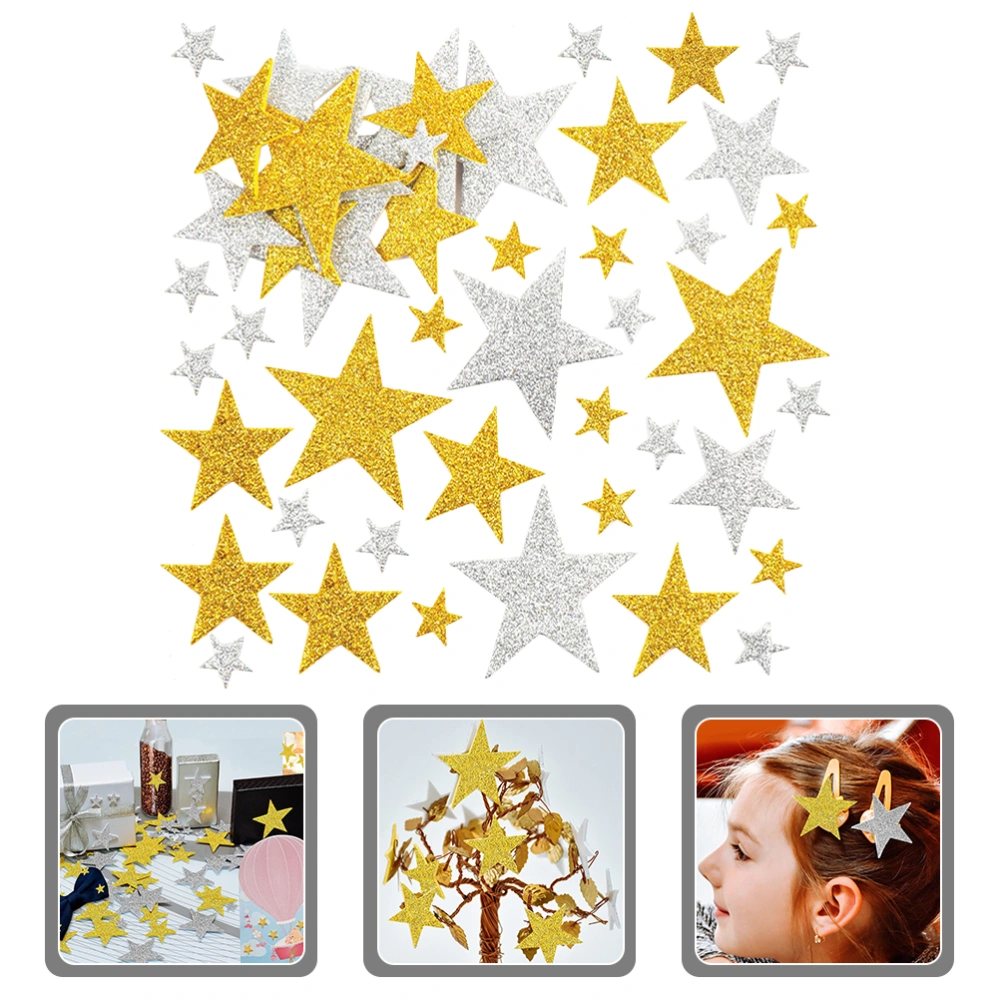 200Pcs Christmas Star Stickers Glitter Star Sticker Glitter Star Decals Christmas Party Favors