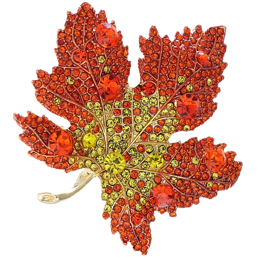 Fall Brooch Pin Thanks Giving Decor Costume Jewelry Fall Leaf Brooch for Women