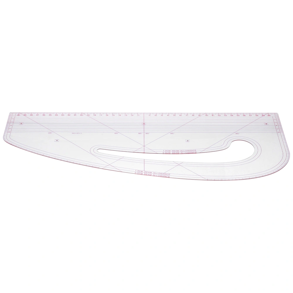 Professional Sewing Ruler Curve Pattern Ruler for Beginners Tailors Designers