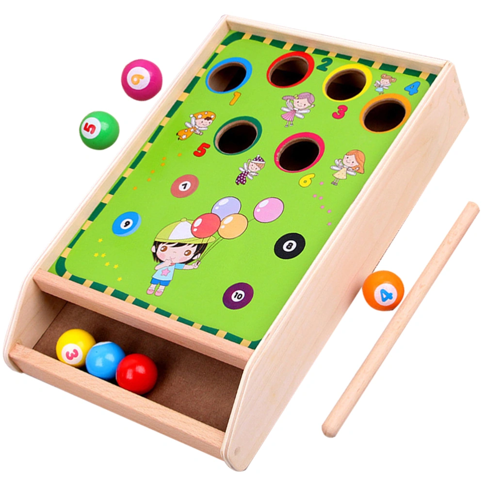 1 Set Mini Pool Table Playset Interactive Table Ball Game Kit for Toddler Kindergarten Preschool