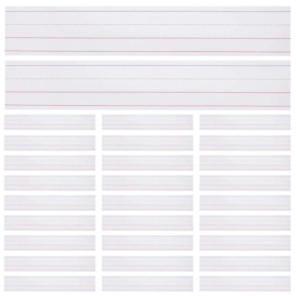 50Pcs Sentence Strips Ruled Sentence Strips Children Sentence Strips Teacher Word Strips