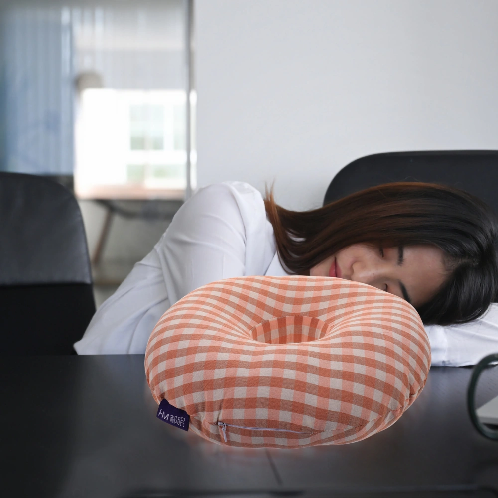 Convenient Nap Pillow Desktop Sleep Pillow Comfortable Ear Hole Pillow Office Accessory