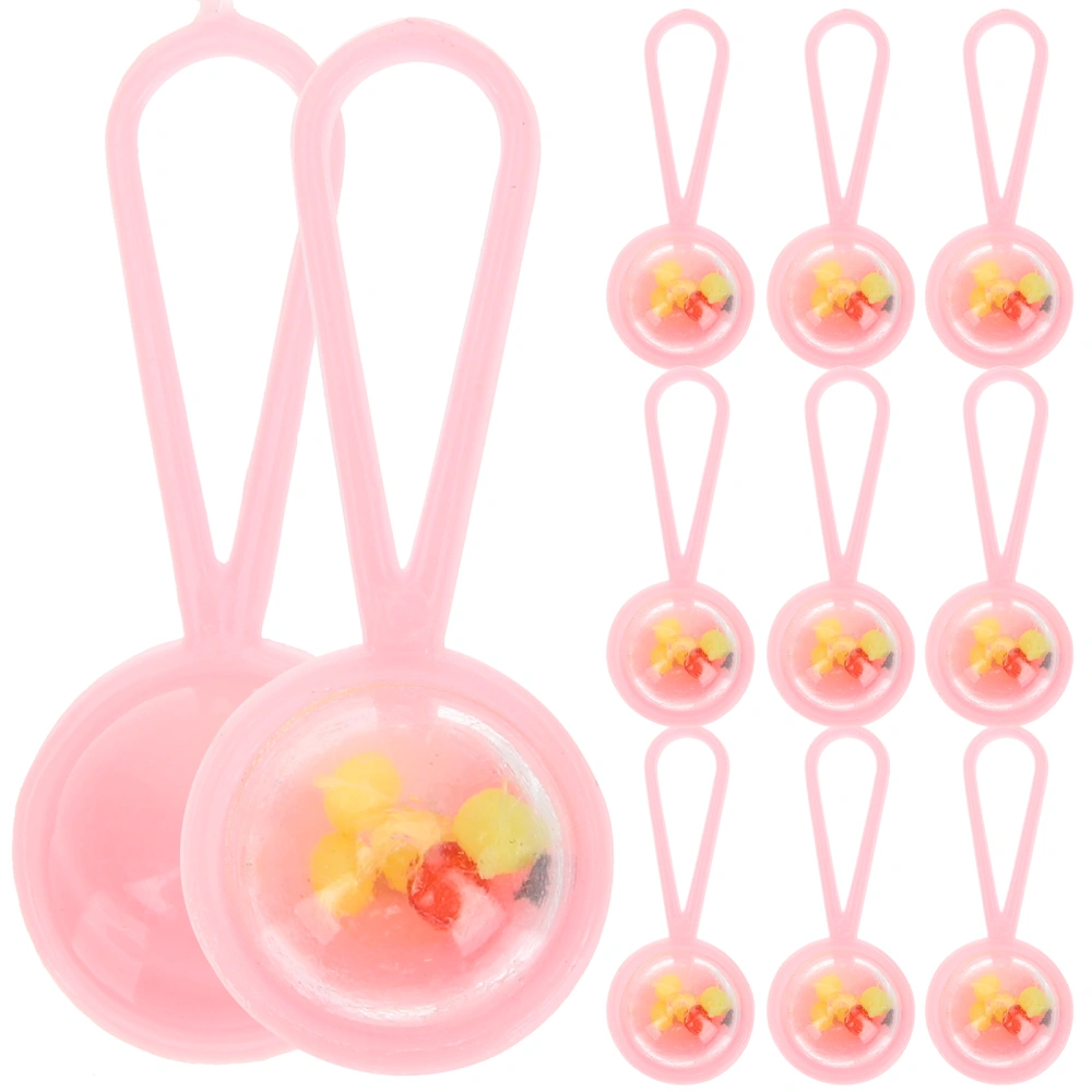 100pcs Miniature Bells Hanging Ornaments Baby Shower Favors Small Bells Pendants