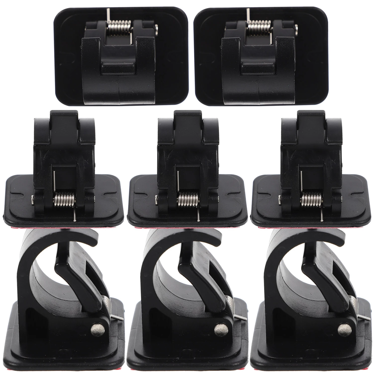 8pcs Curtain Rod Holders Curtains Bracket Hook Self Adhesive Rods Hangers