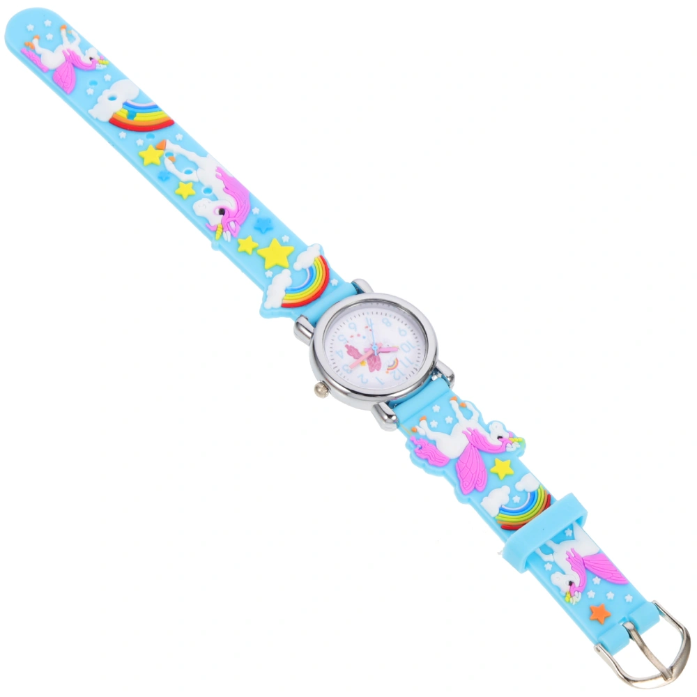 Silicone Band Kids Watch Unicorn Wrist Watch Decorative Girls Boys Watch Kids Birthday Gift