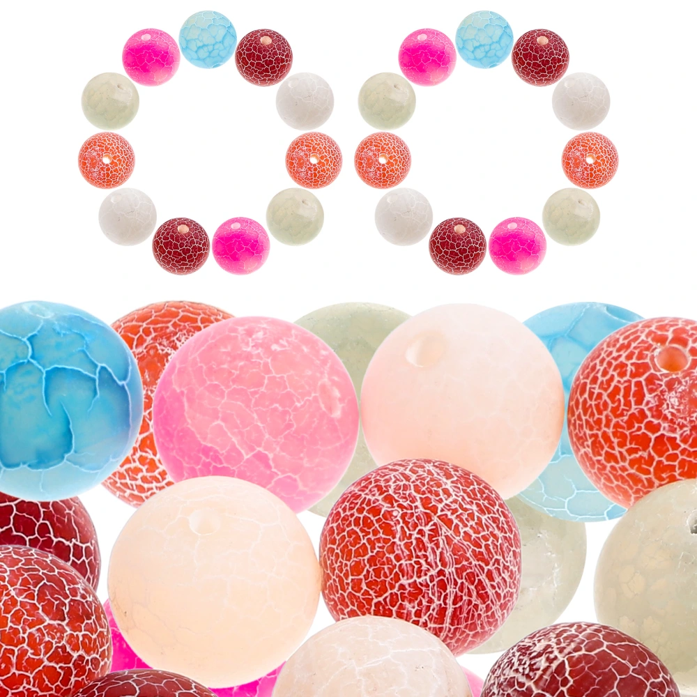 1 strip of Round Agate Beads DIY Loose Beads Necklace Spacer Beads Jewelry Making Bead Charms