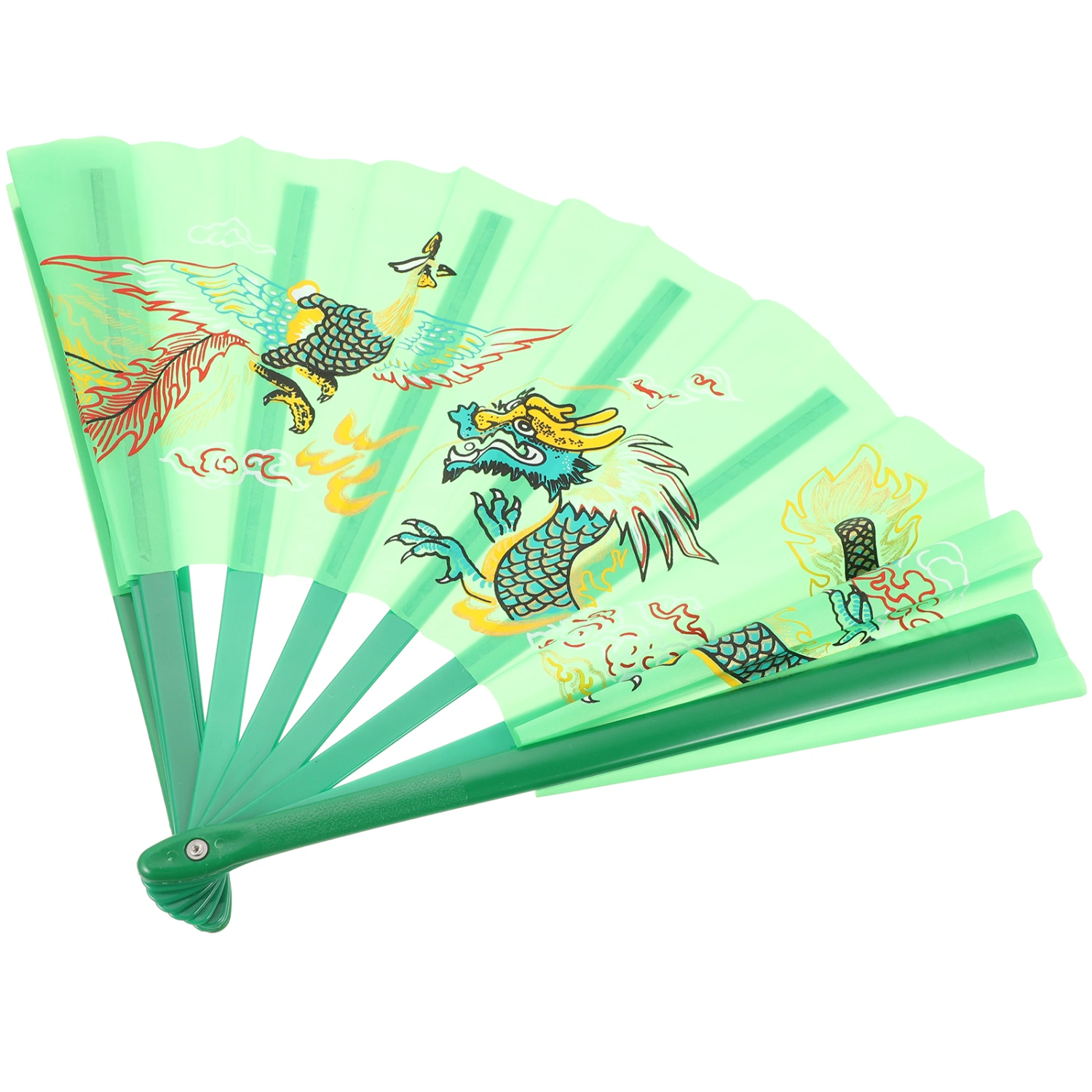 Vintage Dancing Fan Chinese Style Fan Kung Fu Performance Folding Fan Stage Prop