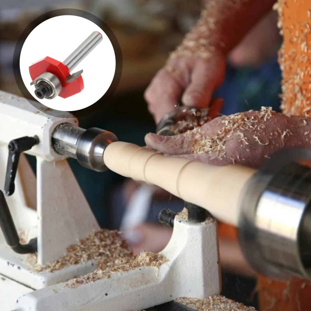 Trimming Cutter 1/4 Inch T Slotting Router Bit 6.35mm Cutter Wood Working Grooving Bit