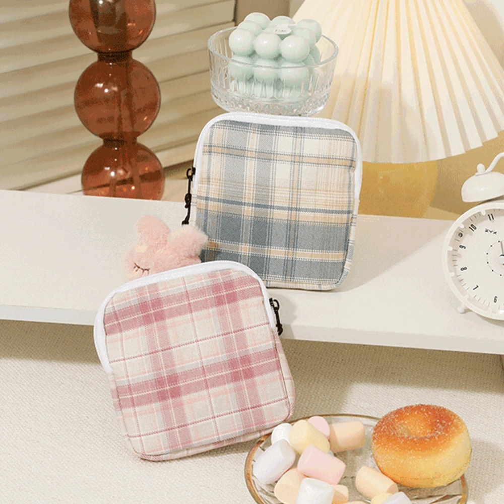 4pcs Outdoor Tampon Storage Bag Tampon Pouch Sanitary Napkin Pouch Key Pouch