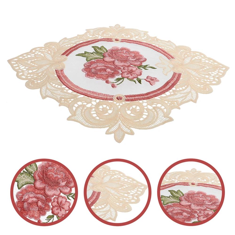 2pcs Decorative Coaster Decorative Cup Mat Table Lace Coaster Table Placemats