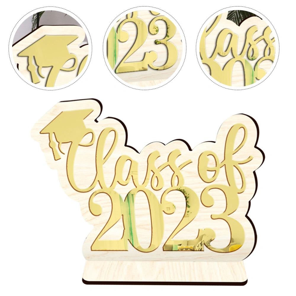 Graduation Party Decoration Class of 2023 Wooden Sign Graduation Decoration