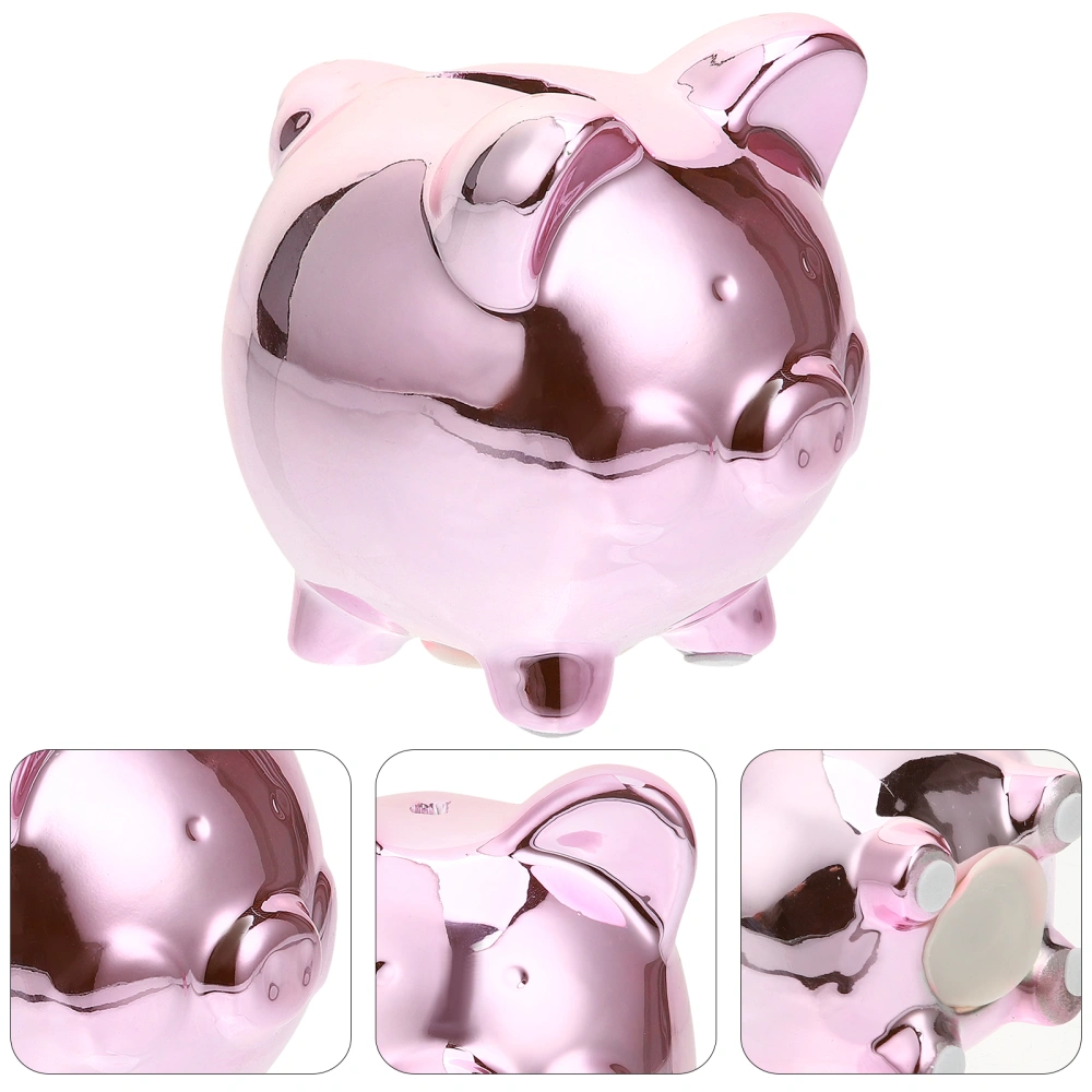 Ceramic Piggy Bank Lovely Pig Shaped Money Pot Ceramic Coin Saving Pot Desktop Decor