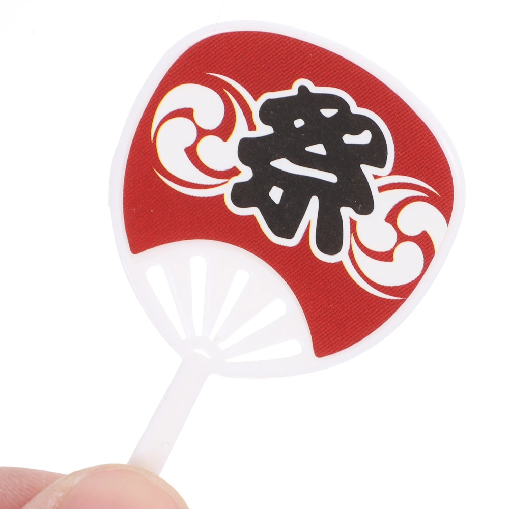 2Pcs Mini Japanese Fan Desktop Mini Decor Fan Ornamental Japanese Fan Model