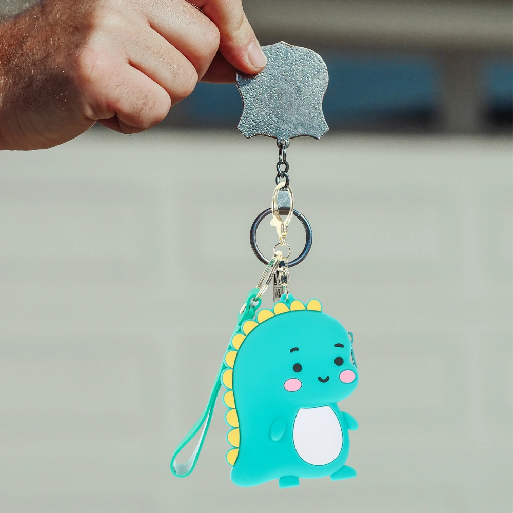 Silicone Key Chain Pendant Creative Dinosaur Shape Key Chain Hanging Ornament