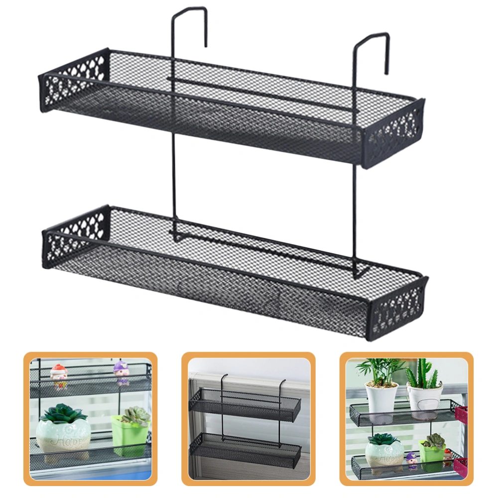 Desk Hanging Storage Rack Windowsill Hanging Rack Flower Pot Storage Rack