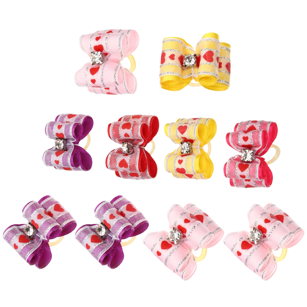 10pcs Pet Hair Clips Adorable Dog Hair Barrettes Puppy Hair Accessories