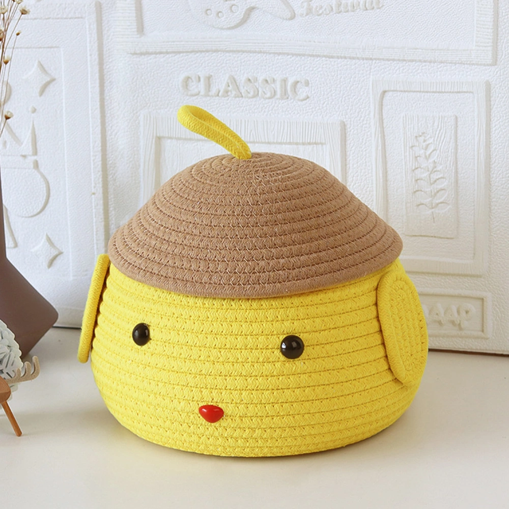 Egg Basket Chick Shape Storage Basket Practical Cotton Rope Woven Egg Storage Basket