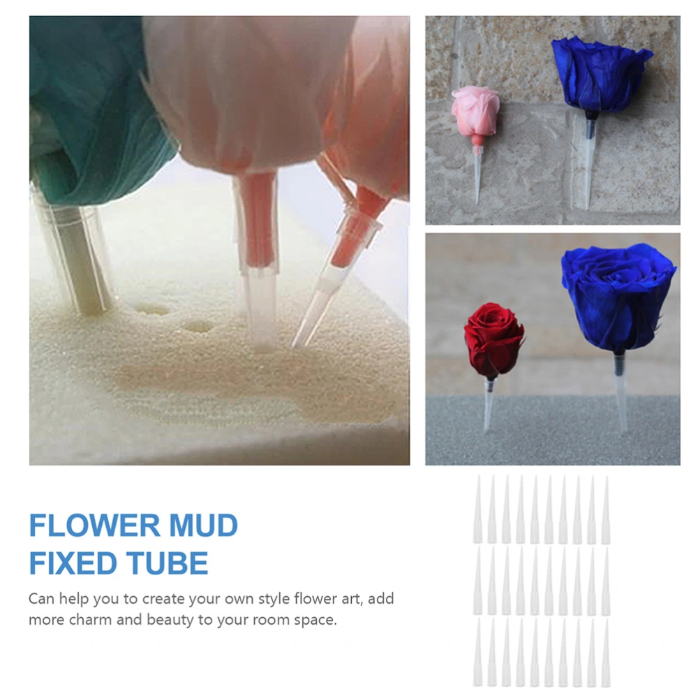 150Pcs Plastic Floral Water Tube Holder Floral Arrangement Vials Holder DIY Materials