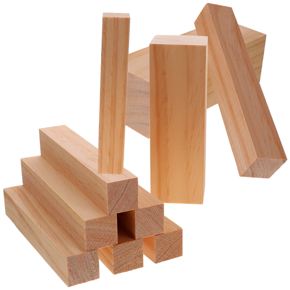 10pcs Wood Carving Blocks Whittling Wood Blocks Wood Carving Kit Wooden Block for Wood Carving