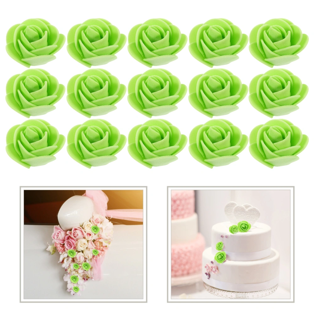 60Pcs Simulation Rose Decor Realistic Fake Rose Preserved Flower Decor Diy Fake Flower Rose