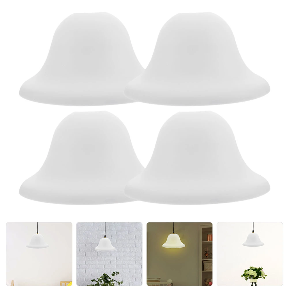 4pcs Mushroom Lamp Shades Nordic Stylish Hanging Lamp Shades Ceiling Lamp Covers