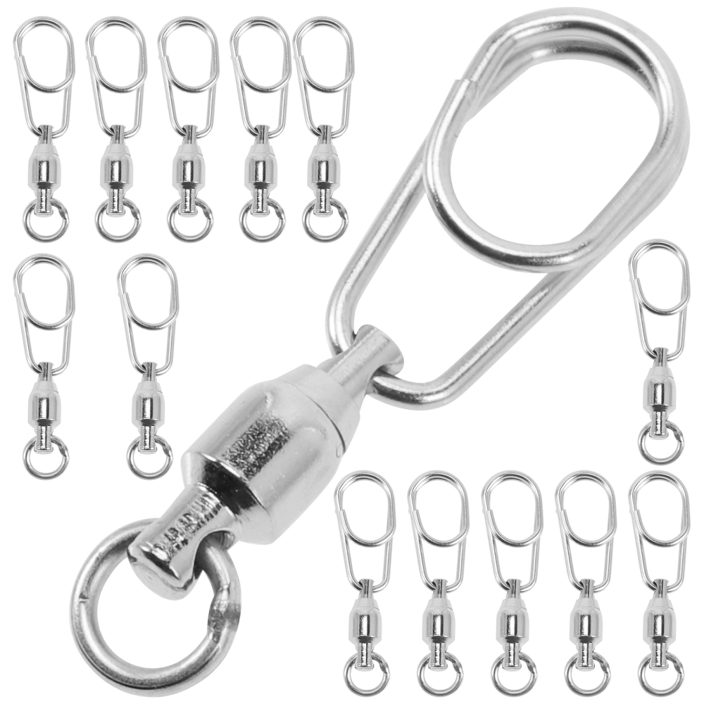 30Pcs Fishing Round Swivels Stainless Fishing Swivel Replacement Swivels Fishing Accessory