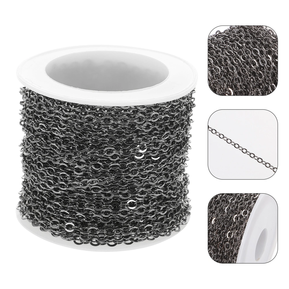 1 roll of Necklace Chain Link with Spool DIY Bracelet Necklace Jewelry Crafts Chain