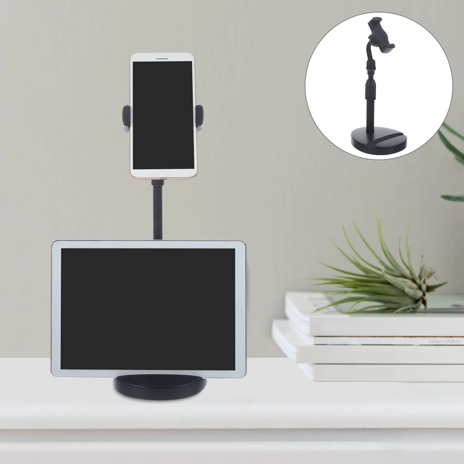 Desktop Adjustable Phone Holder Shelf Portable Cell Phone Rack Telescopic Phone Bracket
