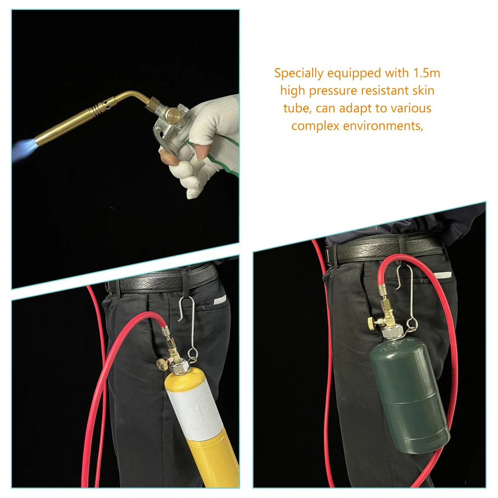 1 Set Propane Torch Flame Thrower Welding Gas Torch With Flame Control