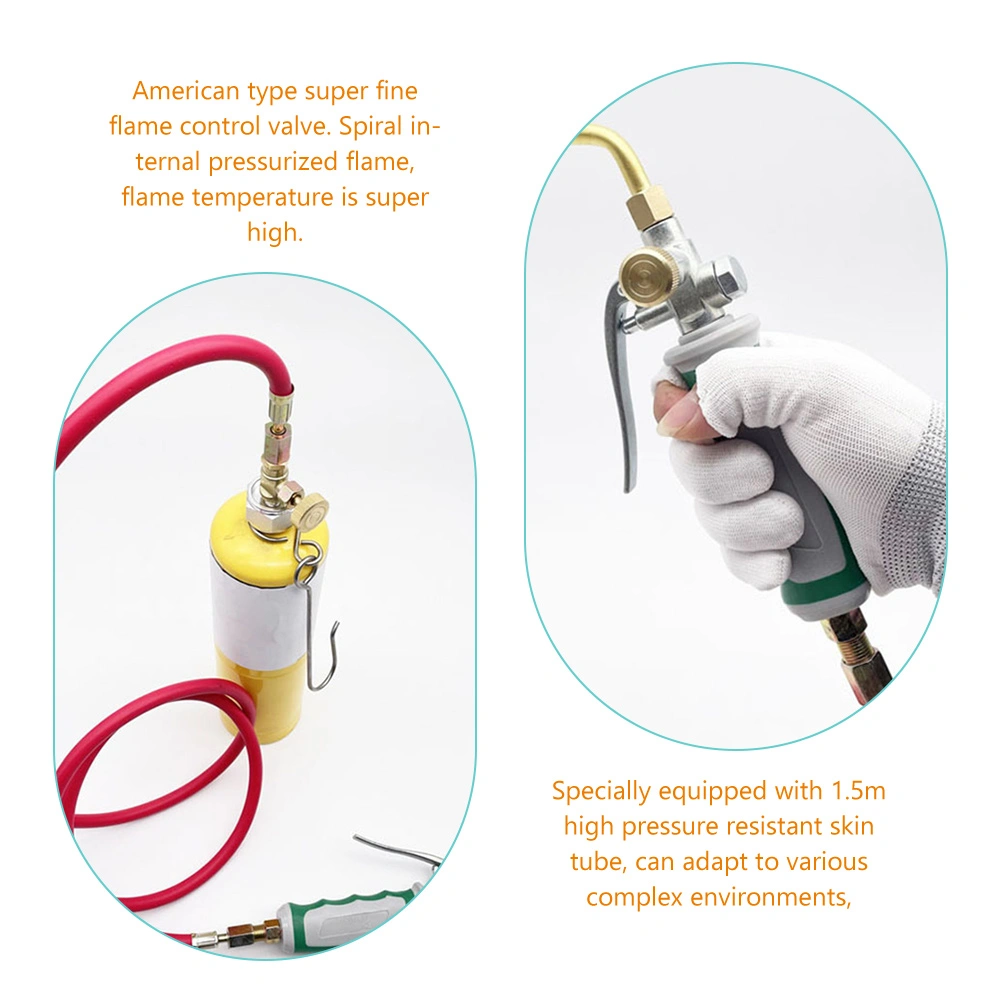 1 Set Propane Torch Flame Thrower Welding Gas Torch With Flame Control