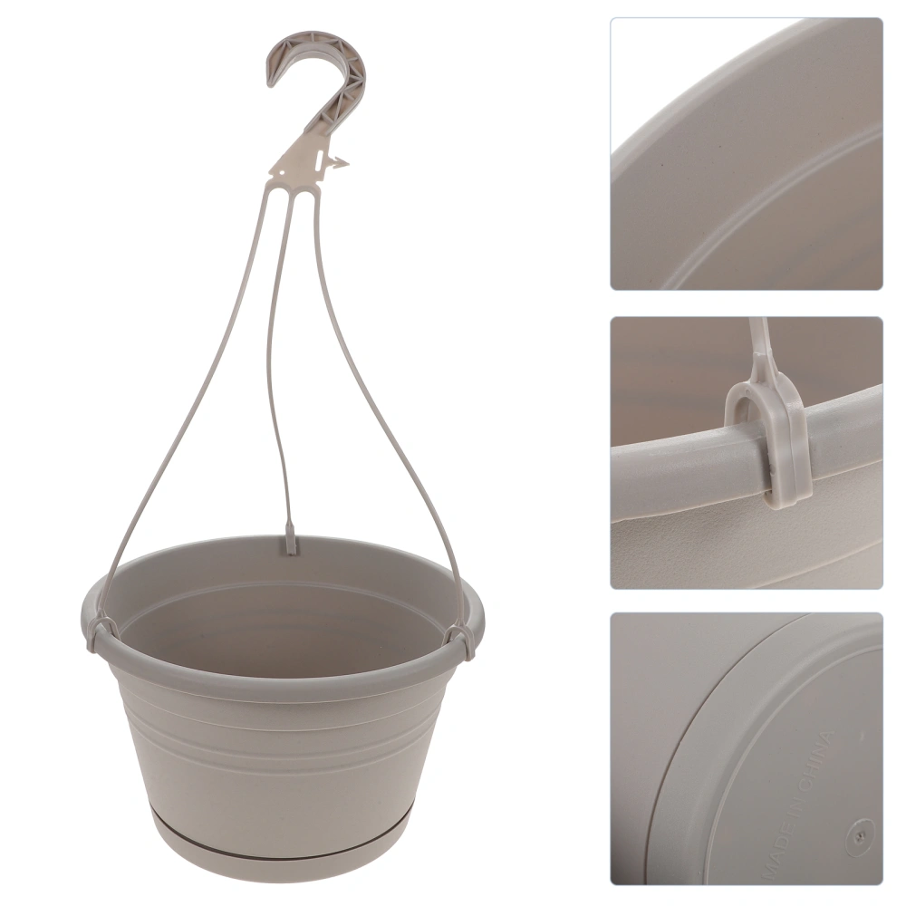 3Pcs Hanging Planters Plastic Hanging Plant Pot Basket Hanging Flower Pots for Home Balcony