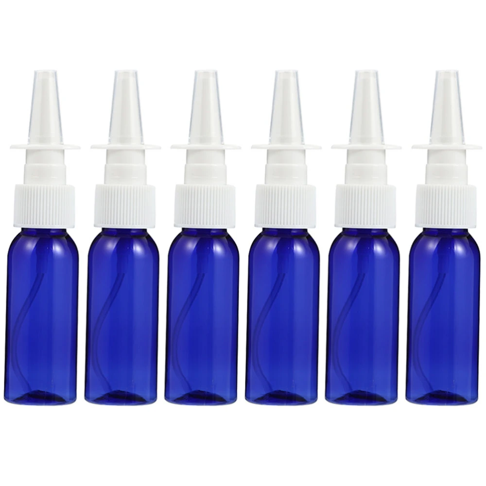 6Pcs Glass Refillable Bottles Fine Mister Spray Bottles Empty Nasal Bottles Travel Cosmetic Bottles