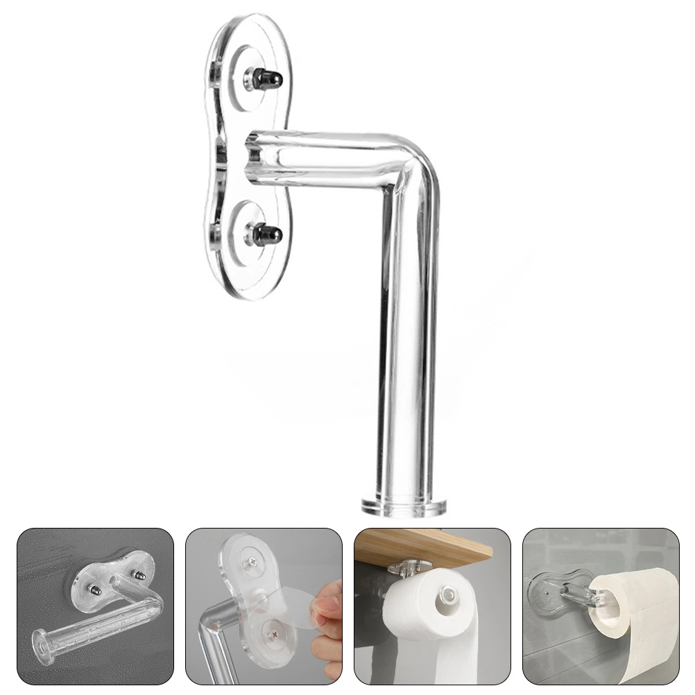 Household Punch-free Paper Hanger Bathroom Roll Paper Rack Toilet Tissue Holder
