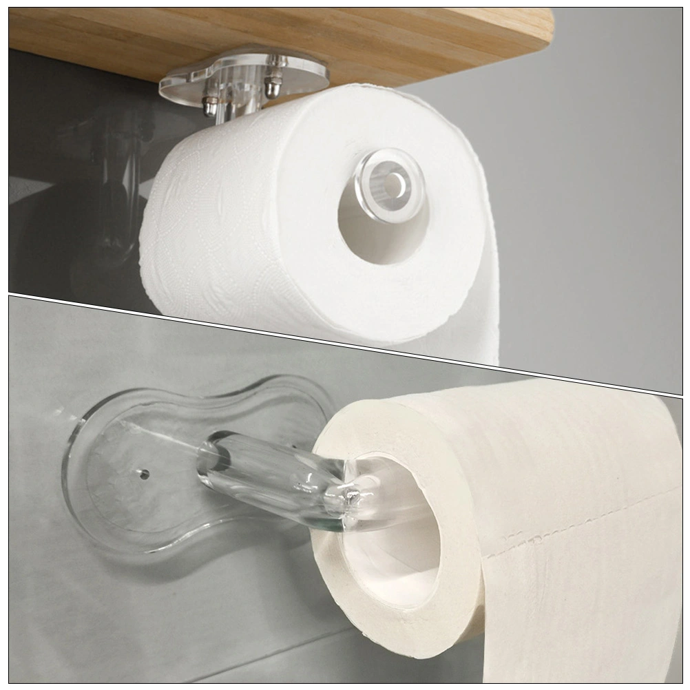 Household Punch-free Paper Hanger Bathroom Roll Paper Rack Toilet Tissue Holder