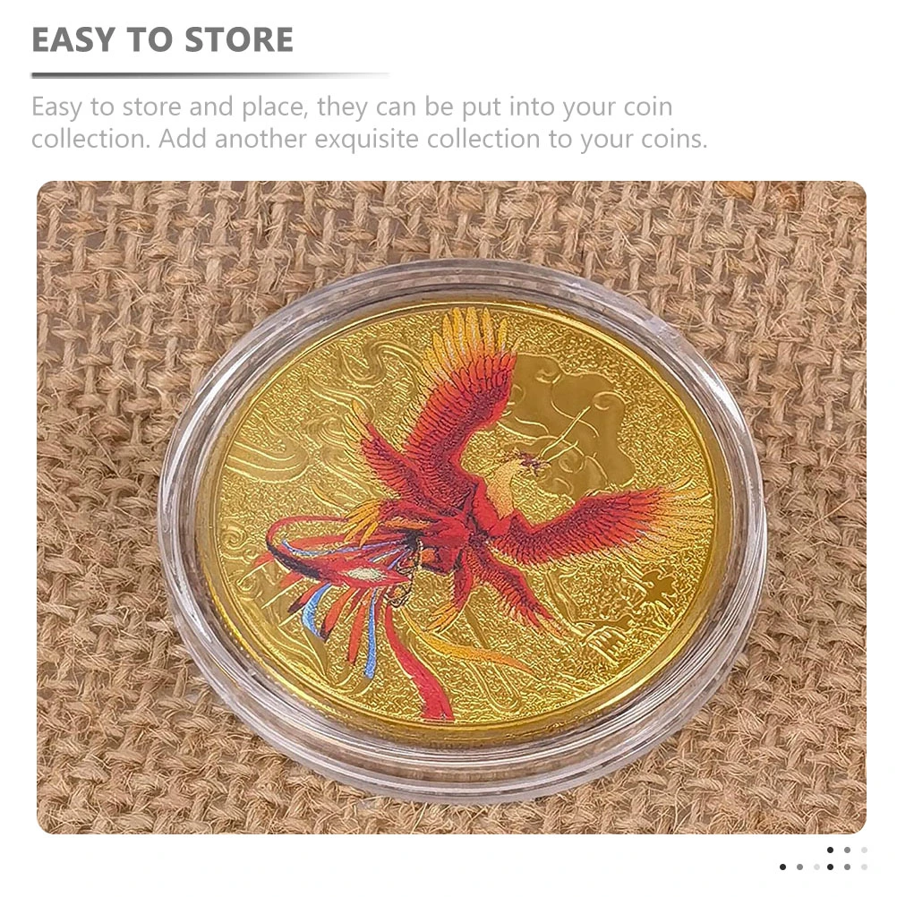 Mythical Rosefinch Souvenir Medal Commemorative Coin Traditional Fortune Coin