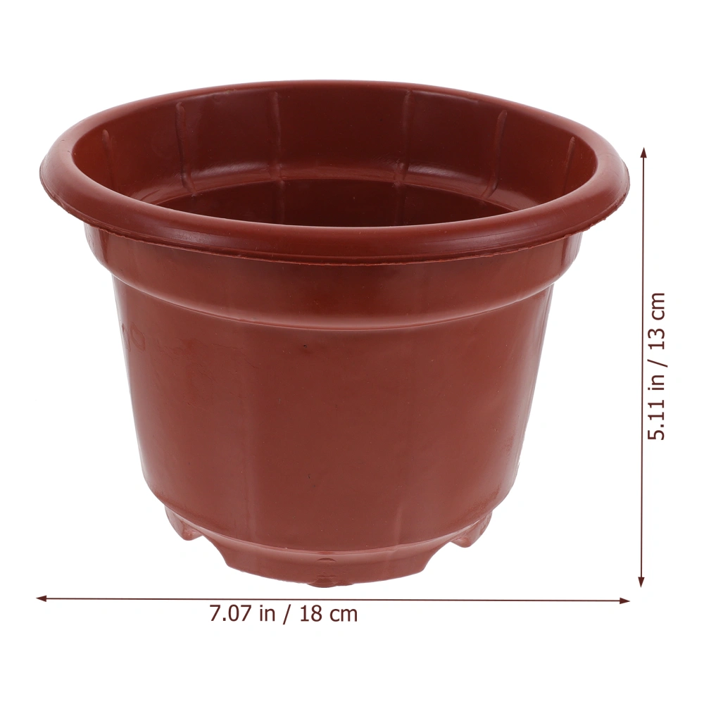 10pcs Plastic Planter Flower Nursery Pot Reusable Planter Nursery Pots with Tray