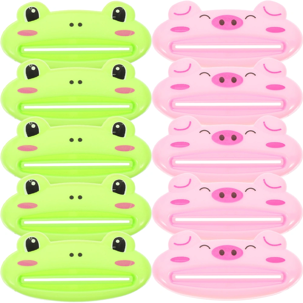 10Pcs Toothpaste Tube Squeezer Animal Toothpaste Clip Squeezer Tube Squeezer Dispenser