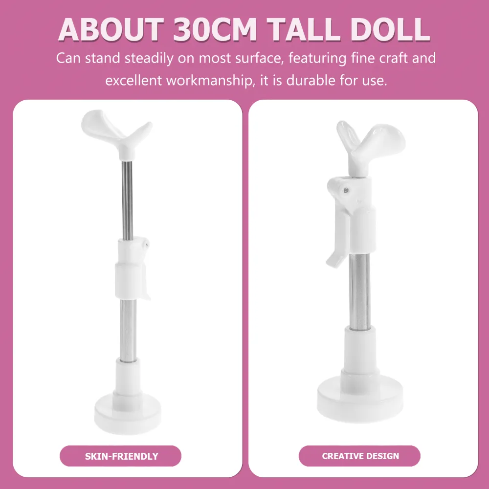 2pcs Doll Stands Puppet Support Base Adjustable Height Figure Display Stand